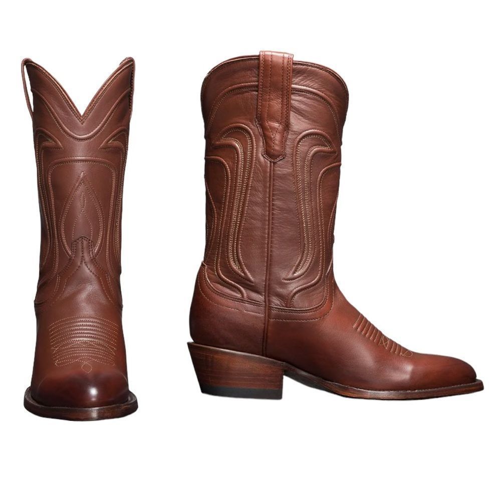 Tecovas Jamie Boots in Sequoia Bovine 15 D‎ Men Brown Cowboy Rodeo Equestrian
